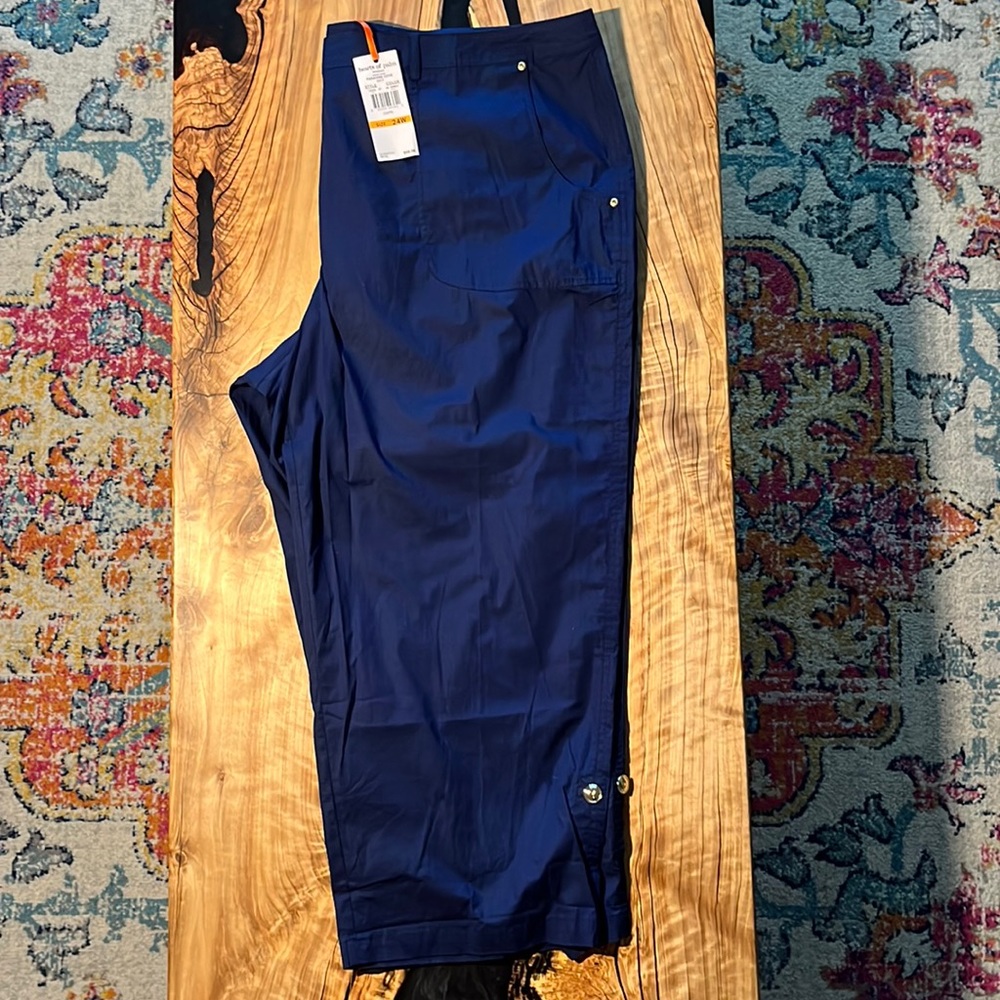 Women's Navy Blue Utility Pull-On Pants